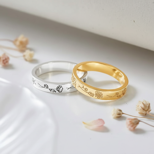 Birth Month Ring - Marble