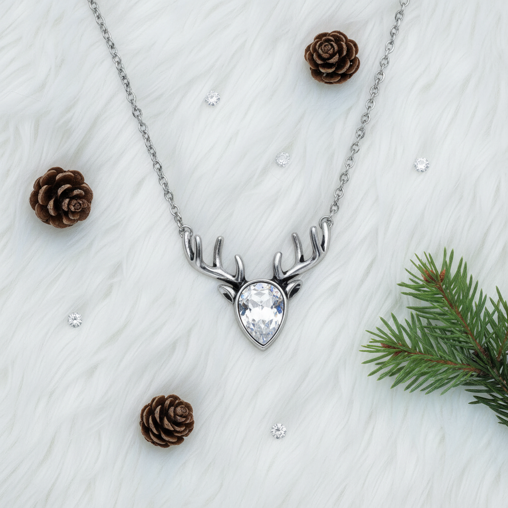 Crystal Reindeer - Flat Lay