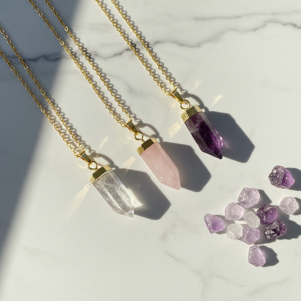Glow Necklace - Marble