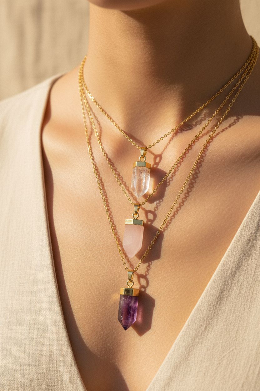 Glow Necklace - On Model
