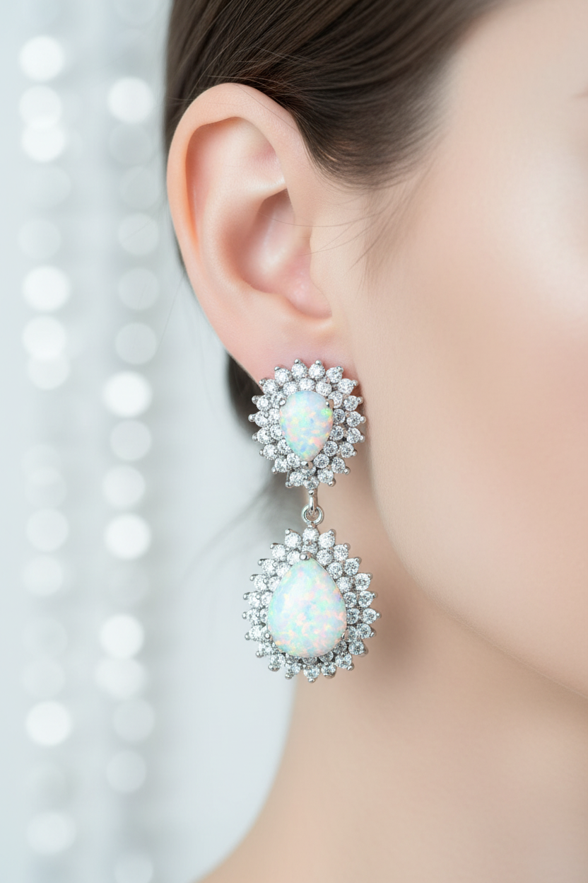 LOS879 Earrings - On Model
