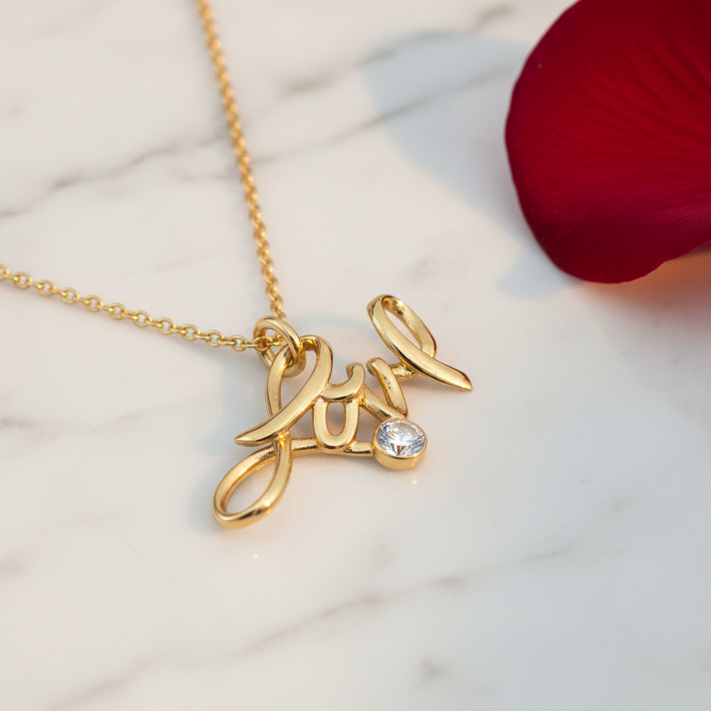 Love Necklace - Marble