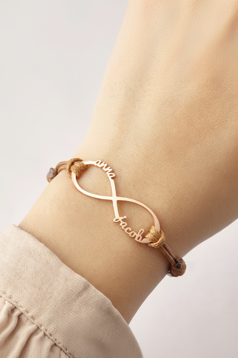 Mom Infinity Bracelet - On Model