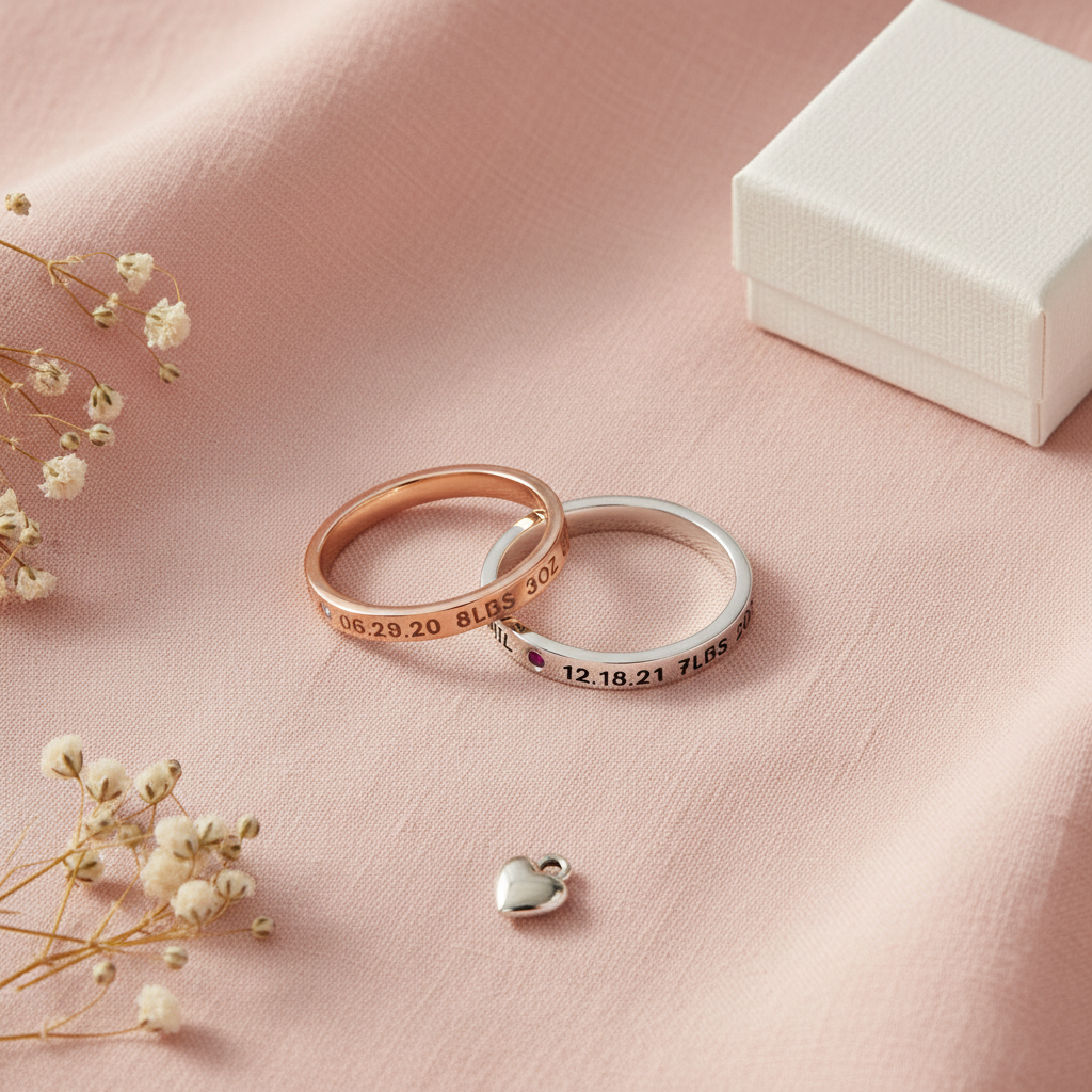New Mom Ring - Flat Lay