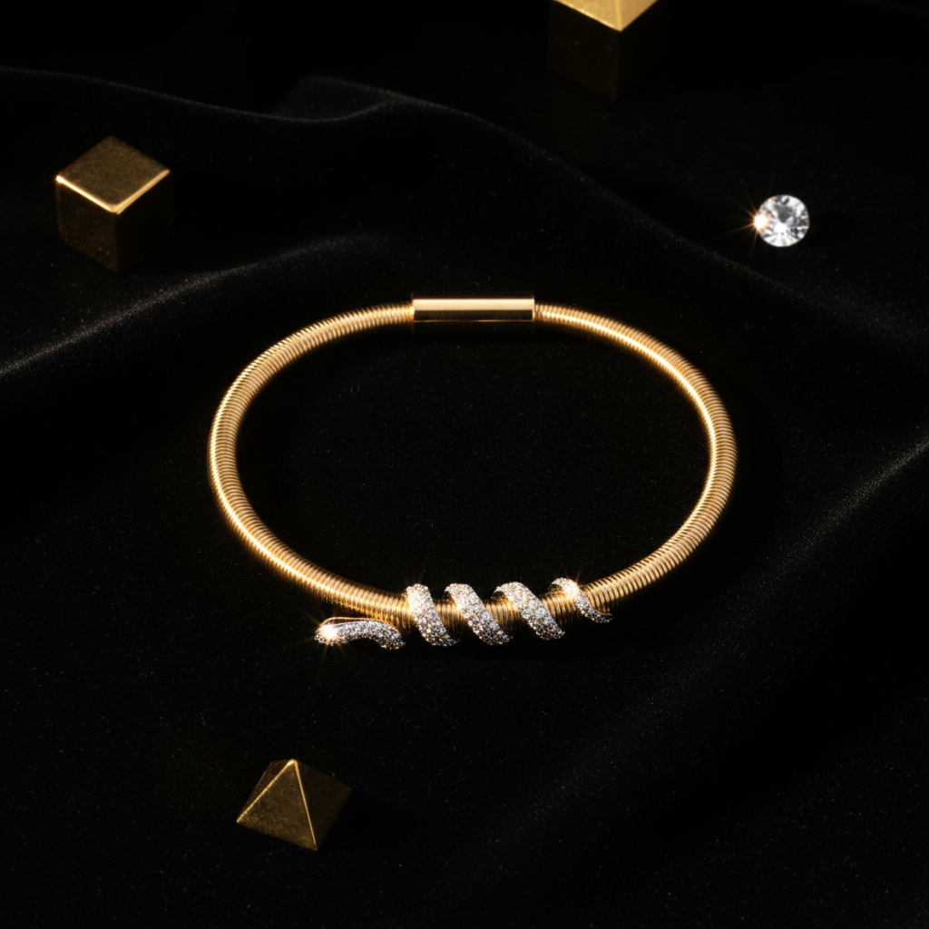 Snake Bangle - Flat Lay